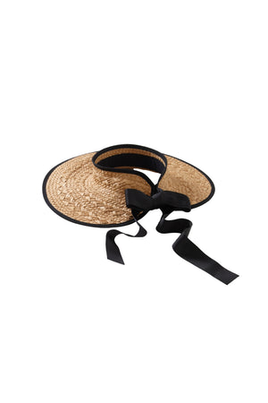 Straw Tie Back Foldable Sun Visor