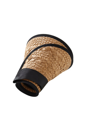 Straw Tie Back Foldable Sun Visor