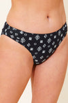 Ikat Print High Leg Bikini Briefs