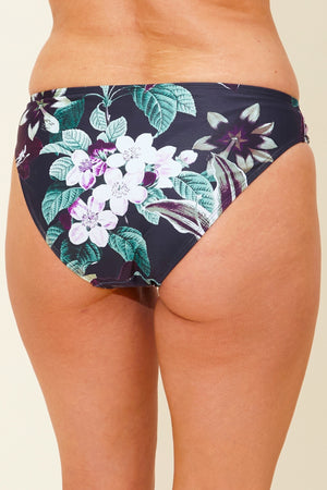 Floral High Leg Bikini Briefs