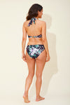 Floral High Leg Bikini Briefs