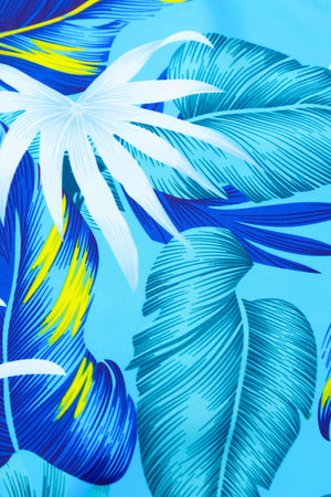 Blue Leaf Bikini Pattern