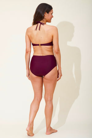 Twist Front High Waist Bikini Briefs