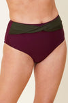 Twist Front High Waist Bikini Briefs