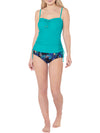 Teal Underwired Frill Bikini