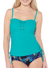 Teal Underwired Frill Bikini