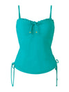 Teal Underwired Frill Bikini