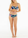 Tropical Multicolour Frill Bikini Top and Bottoms Set