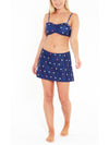 Navy Multicolour Spot Swim Skirt Full Set