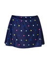 Navy Multicolour Spot Swim Skirt